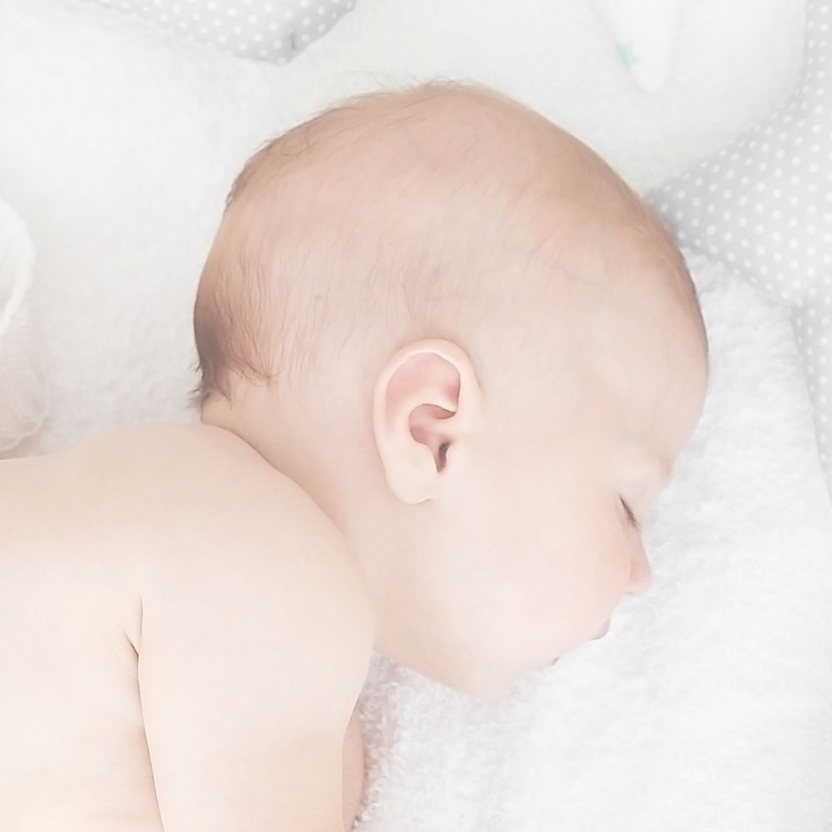 baby sleeping in a crib