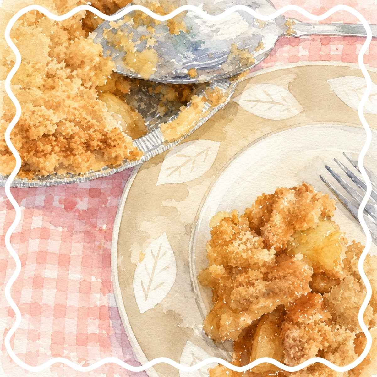 Plate of Dutch Apple Pie