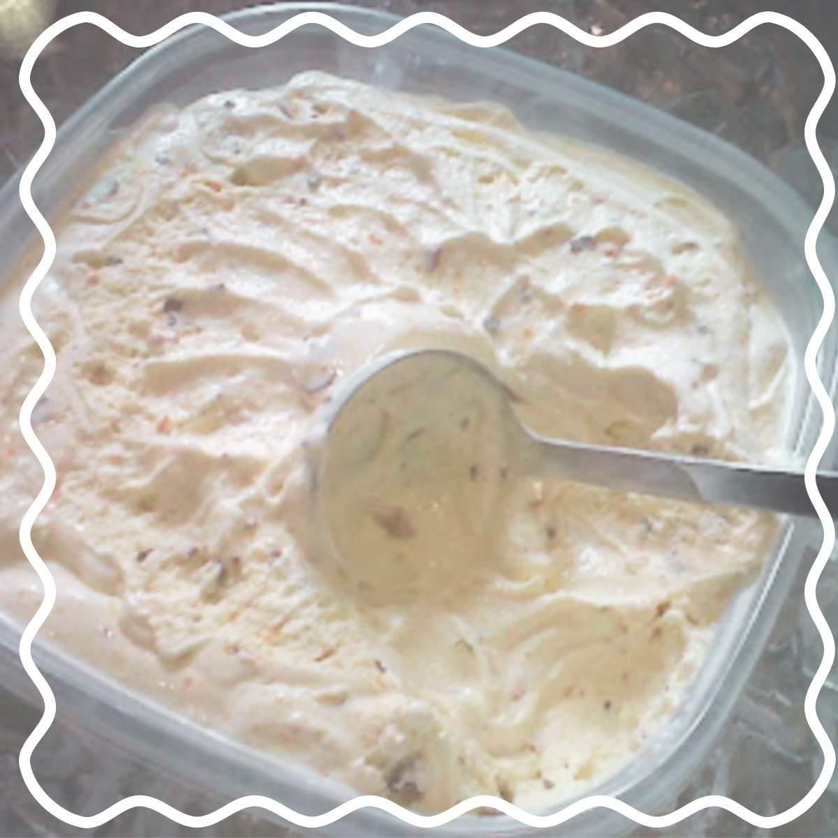 container of Butterfinger icecream