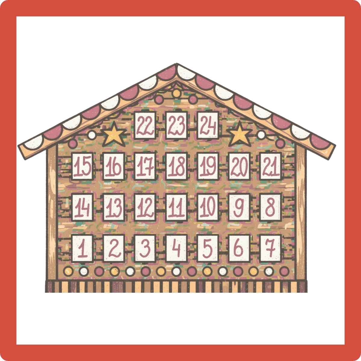Christmas Advent box house