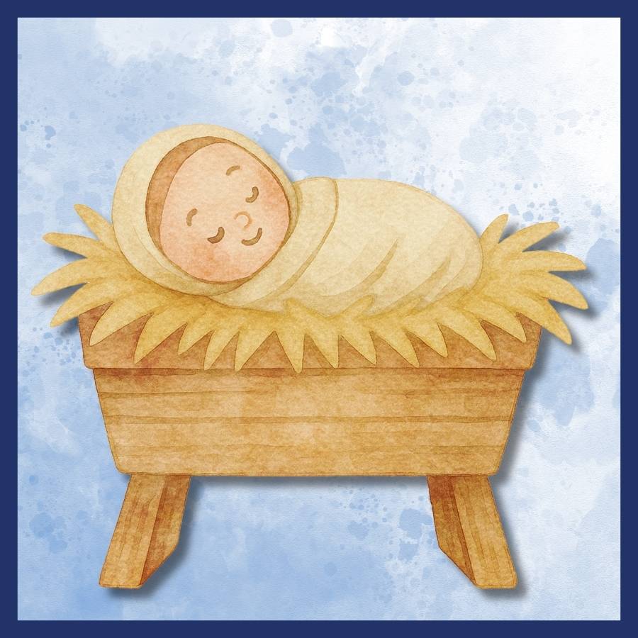 Baby Jesus in a manger